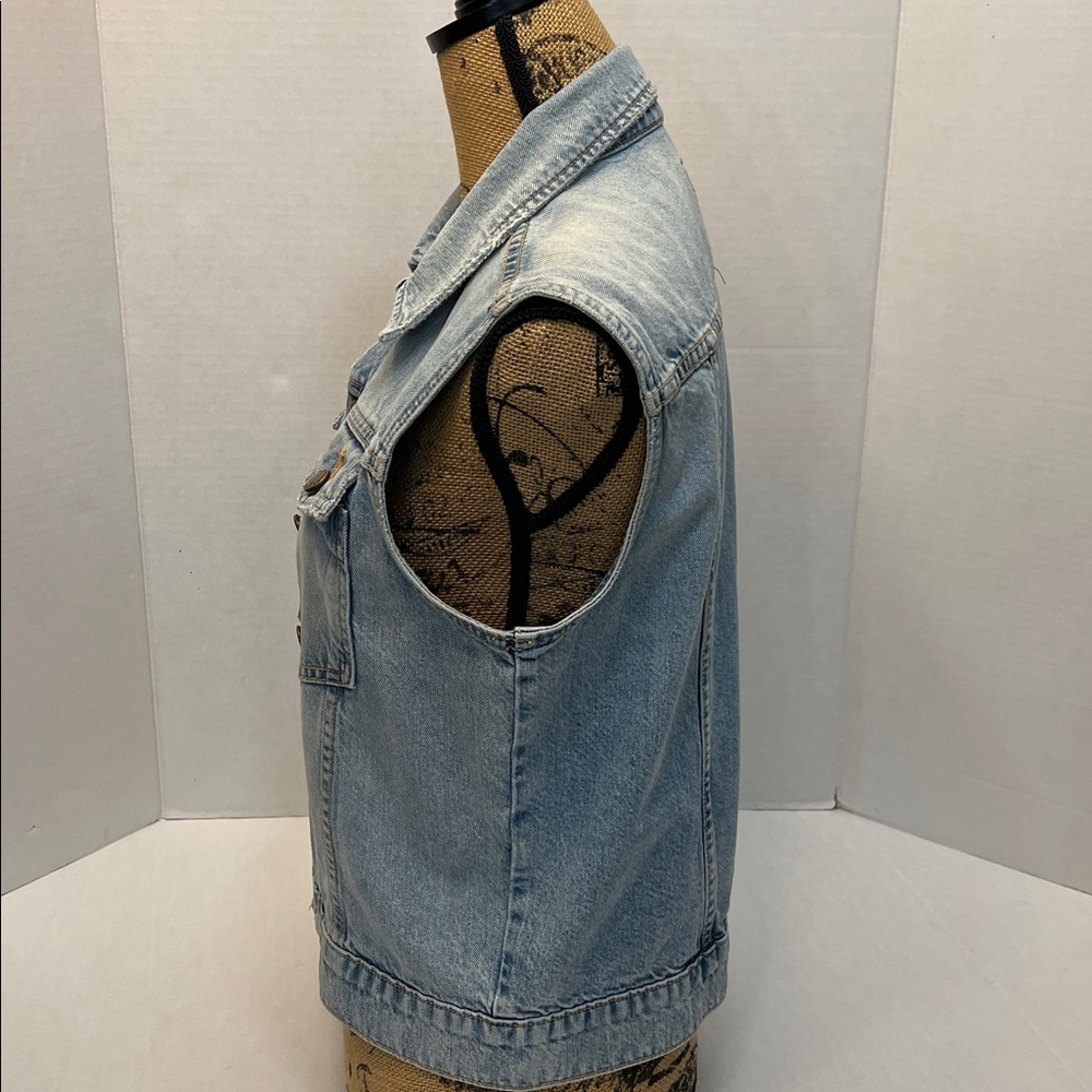 CURRENT/ ELLIOT THE SLEEVELESS RIDER JACKET SIZE 1= SMALL - Picture 5 of 12